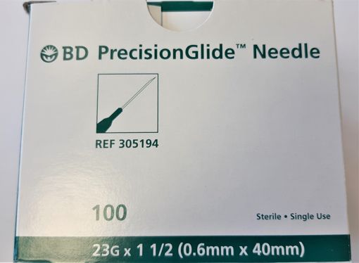 Picture of BD PRECISION GLIDE NEEDLE - 23GX1.5IN 100S               